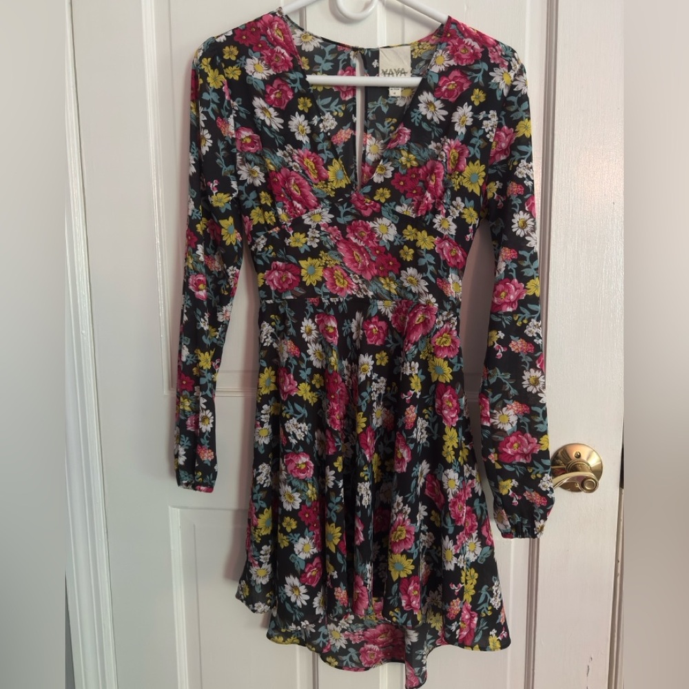 Urban Outfitters Floral Long Sleeve Dress